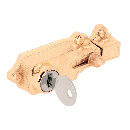 Defender Security Brass Plated Keyed Deadbolt Lock U 9885